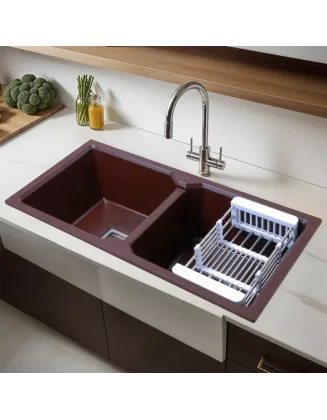 Piano Smart Kitchen Sink (30 x 18 x 9 Inches)