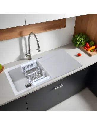 Piano Smart Kitchen Sink (30 x 18 x 9 Inches)